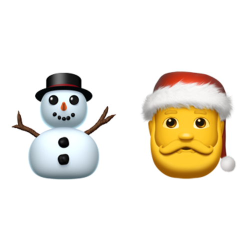 ⛄🎅 Emoji Domain iOS rendering